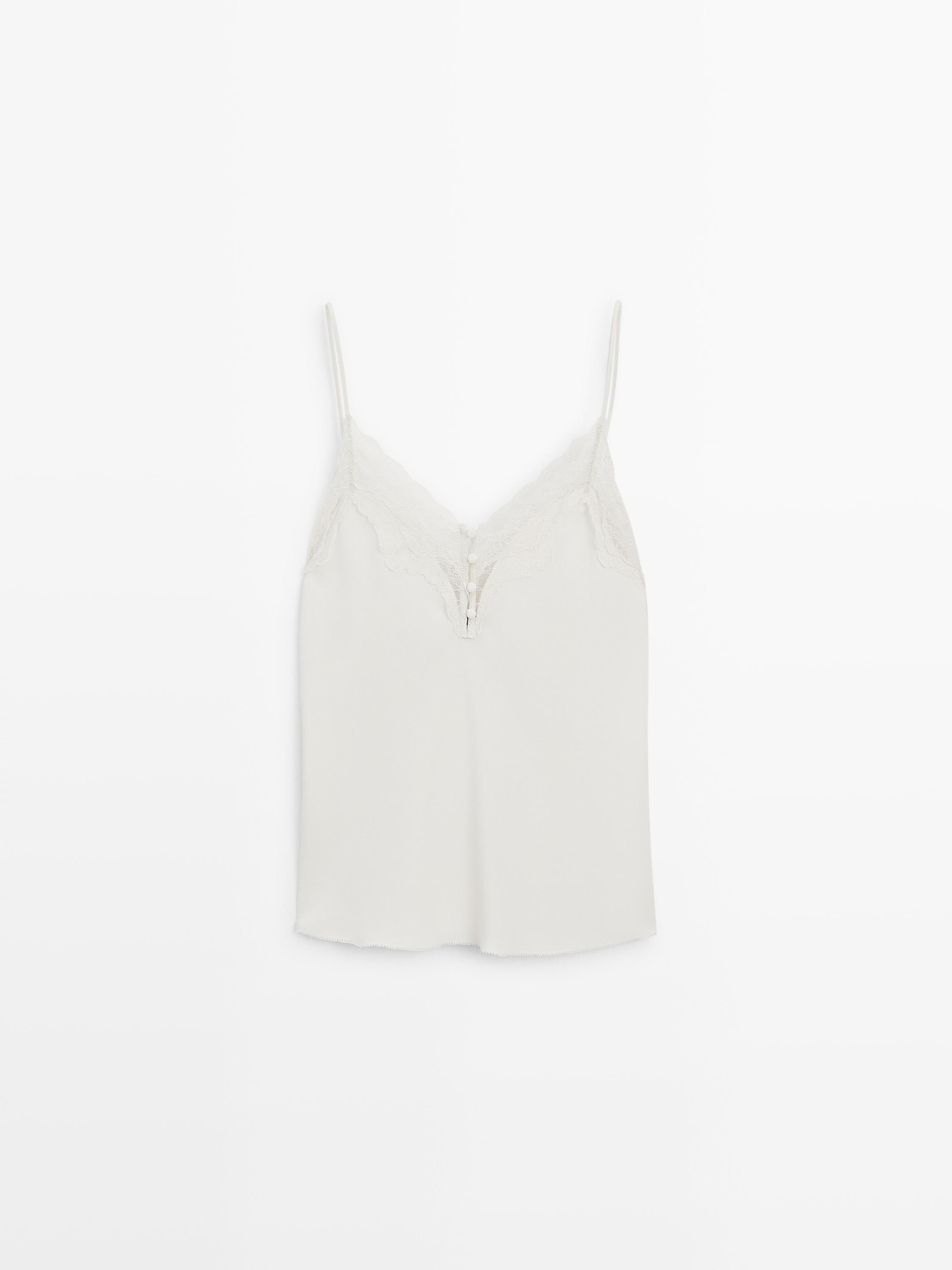 Camisole top with buttons